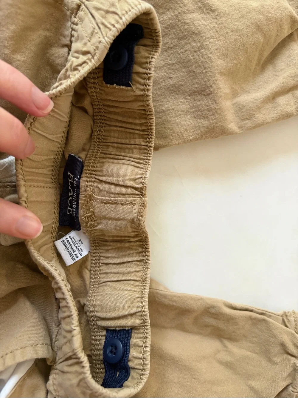 The Children's Place Navy & Khaki Drawstring Joggers